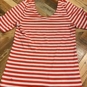 Ralph Lauren Red & white striped shirt size XL